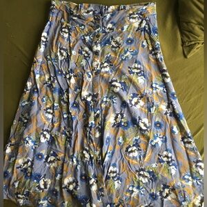 Blue Steel Y2K Summery Casual Button-Up skirt